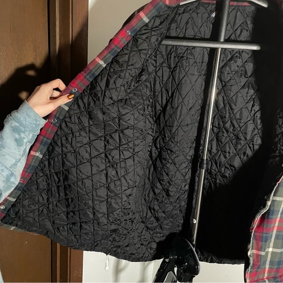 Dickies Vintage Insulated Plaid Snap Up Jacket LG - Picture 3 of 8